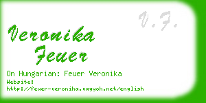 veronika feuer business card